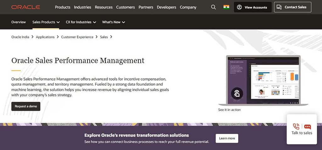 Oracle Sales Performance Management