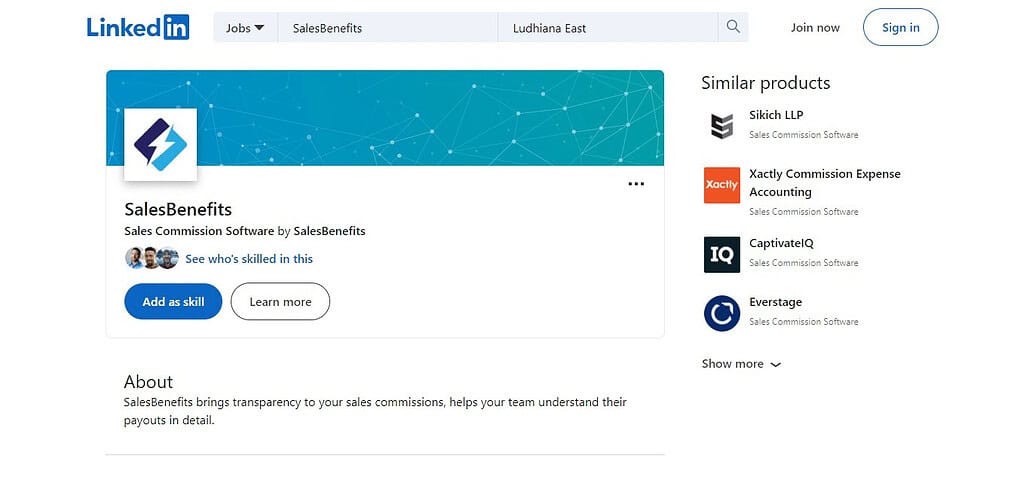 SalesBenefits