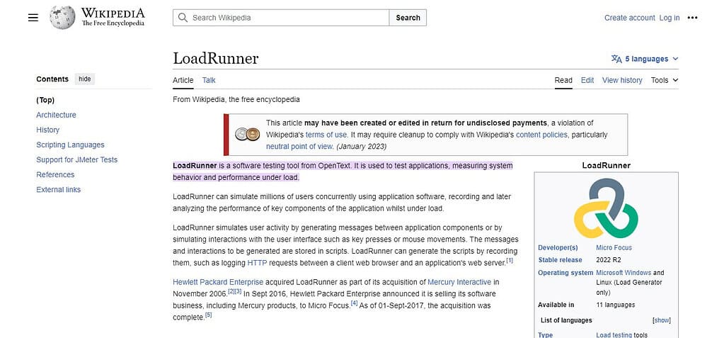 LoadRunner