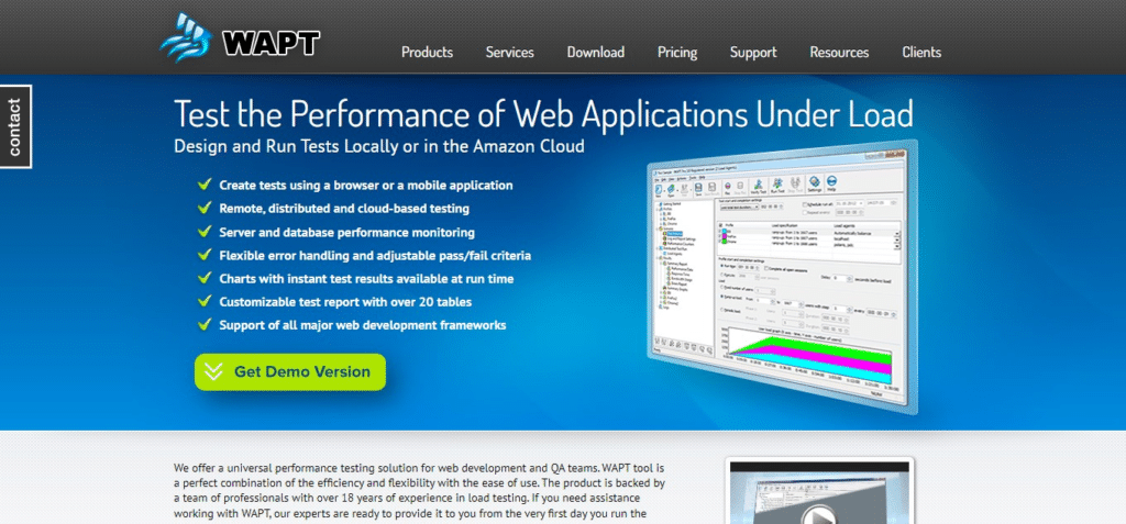Wapt (Best Software Testing Tools)