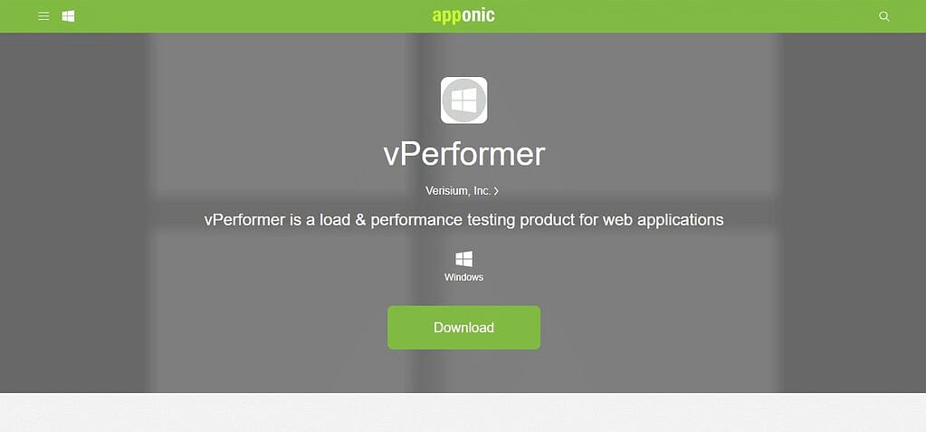 vPerformer (Best Software Testing Tools)