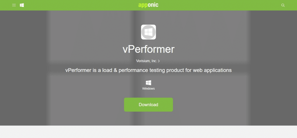 vPerformer (Best Software Testing Tools)