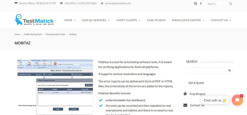 Mobitaz (Best Software Testing Tools)