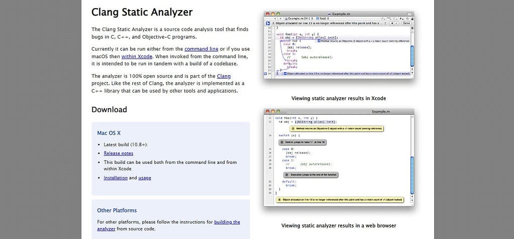 Clang Static Analyzer