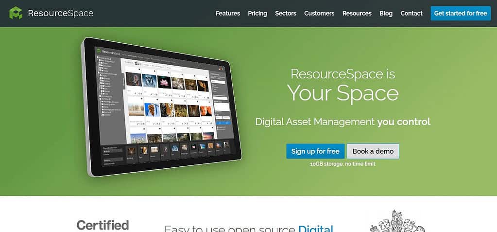 ResourceSpace (Best Digital Asset Management Software )