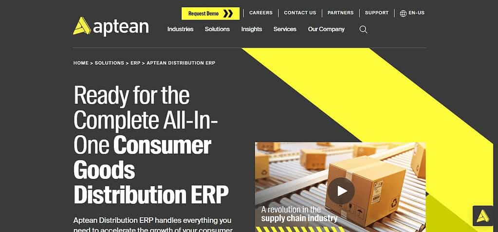 Aptean Distribution ERP (Best Drop Shipping Software)