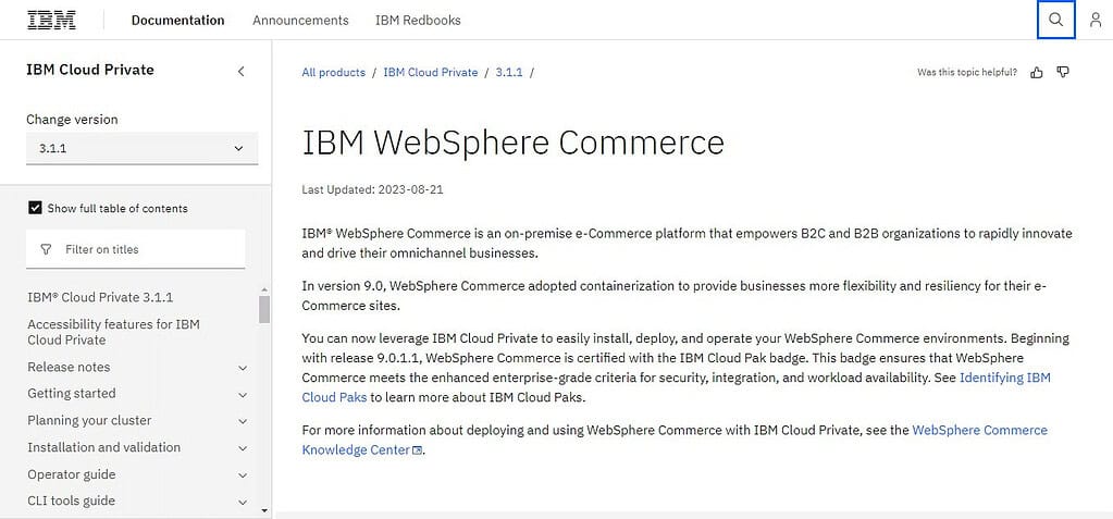 IBM Websphere Commerce