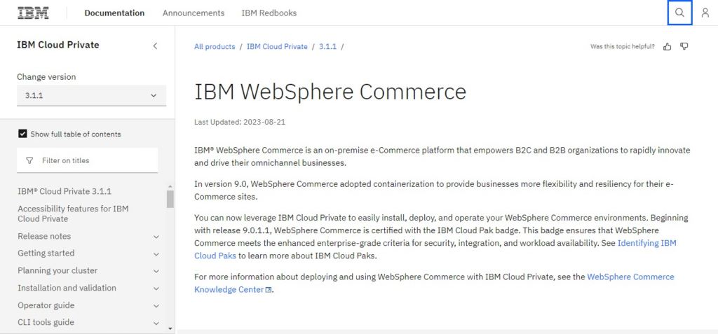 IBM Websphere Commerce