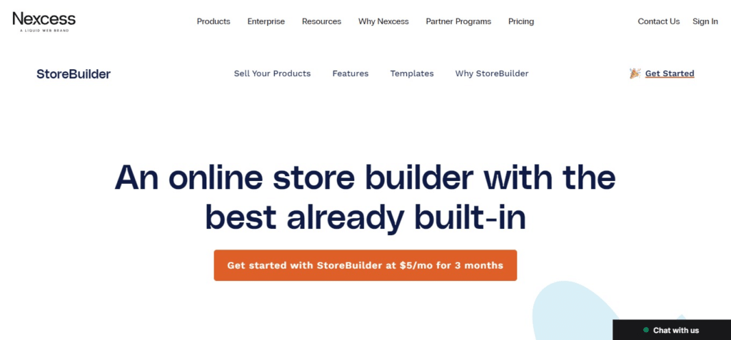 Nexcess StoreBuilder (Best E-Commerce Platforms)