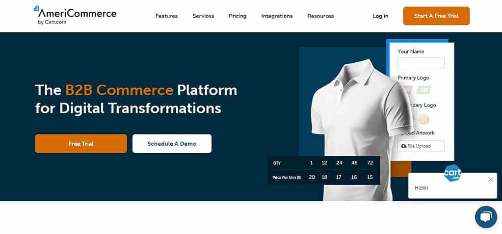 AmeriCommerce by Cart.com (Best E-Commerce Platforms)