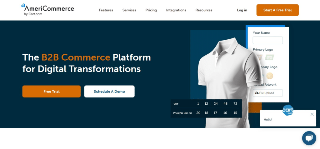 AmeriCommerce by Cart.com (Best E-Commerce Platforms)