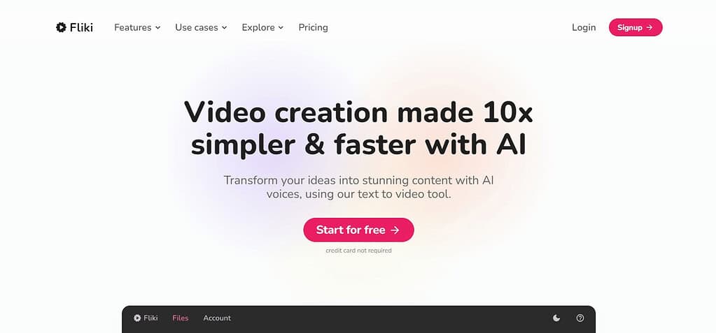 Fliki (Best Ai Tools In Singapore)