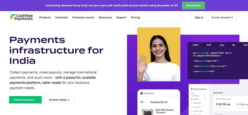 Cashfree (Best Payment Gateways )