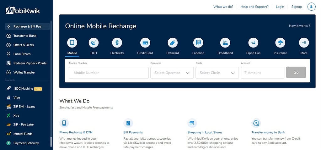 MobiKwik (Best Payment Gateways )