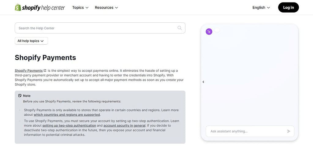 Shopify Payments (Best Payment Gateways )