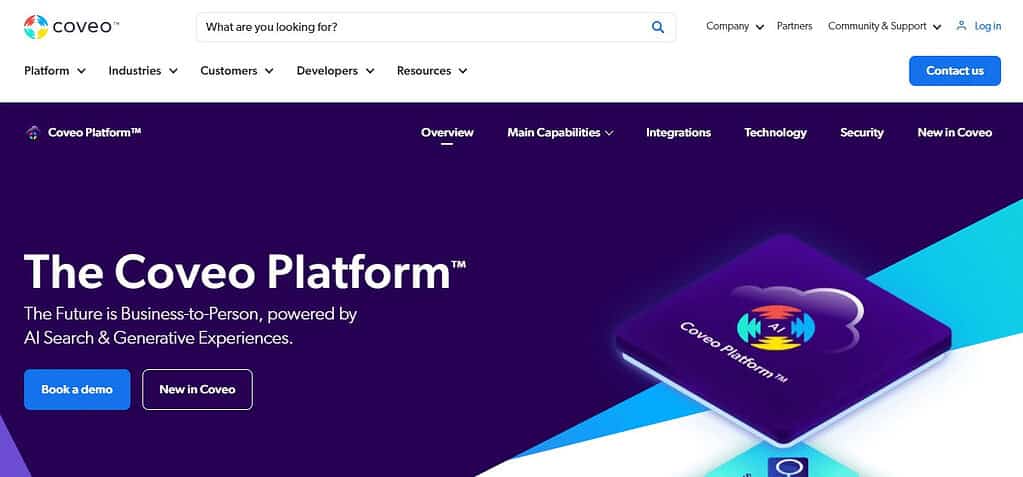 Coveo Relevance Cloud (Best E-Commerce Personalization Software)