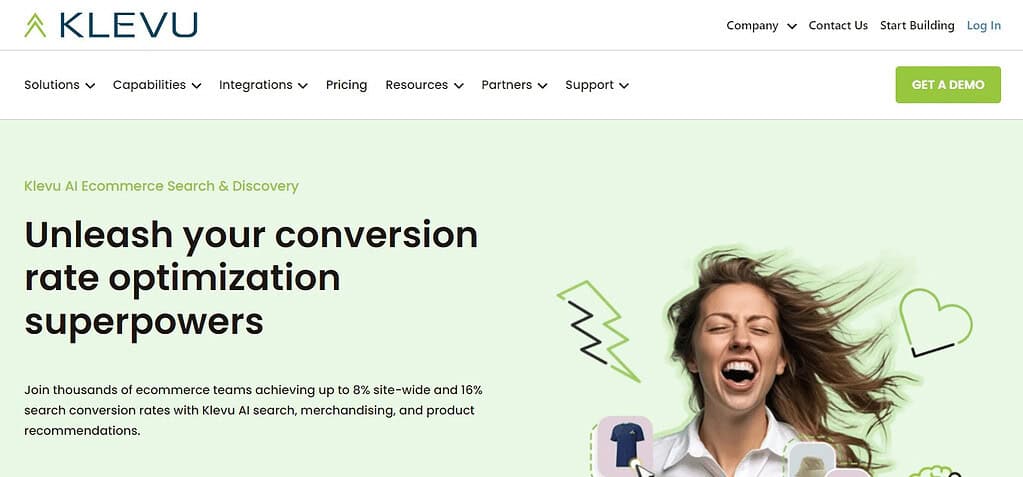Klevu (Best E-Commerce Personalization Software)