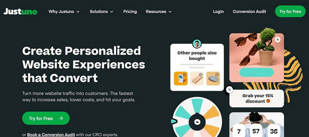 Justuno (Best E-Commerce Personalization Software)