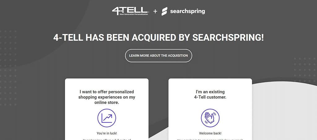 4-Tell (Best E-Commerce Personalization Software)