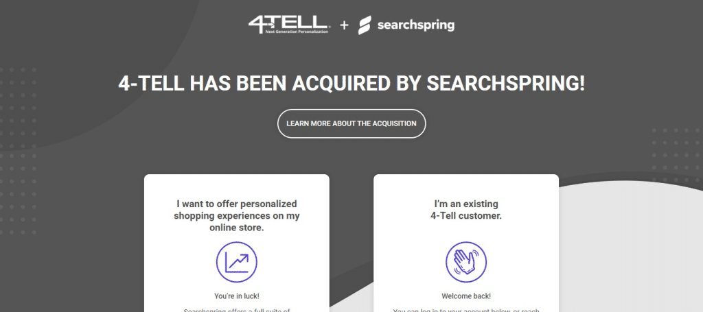 4-Tell (Best E-Commerce Personalization Software)