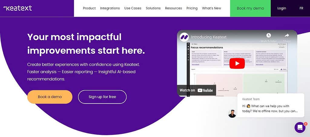 Keatext (Best E-Commerce Personalization Software)