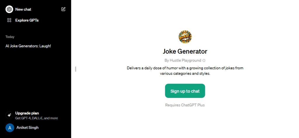 ChatGPT AI Joke Generator