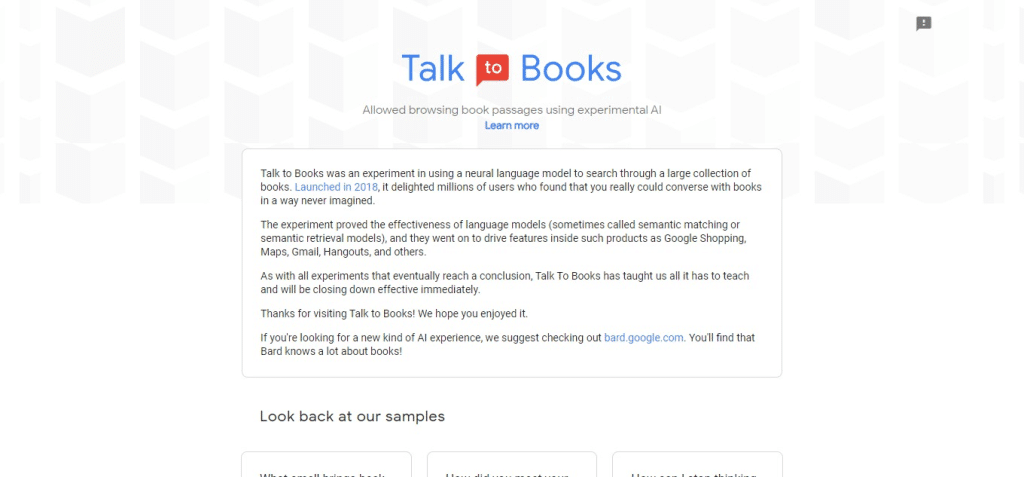 Talk To Books
