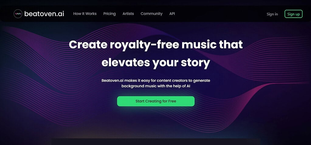 Beatoven (Best Ai Tools In Australia)