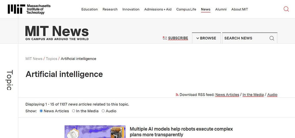 MIT News - Artificial intelligence