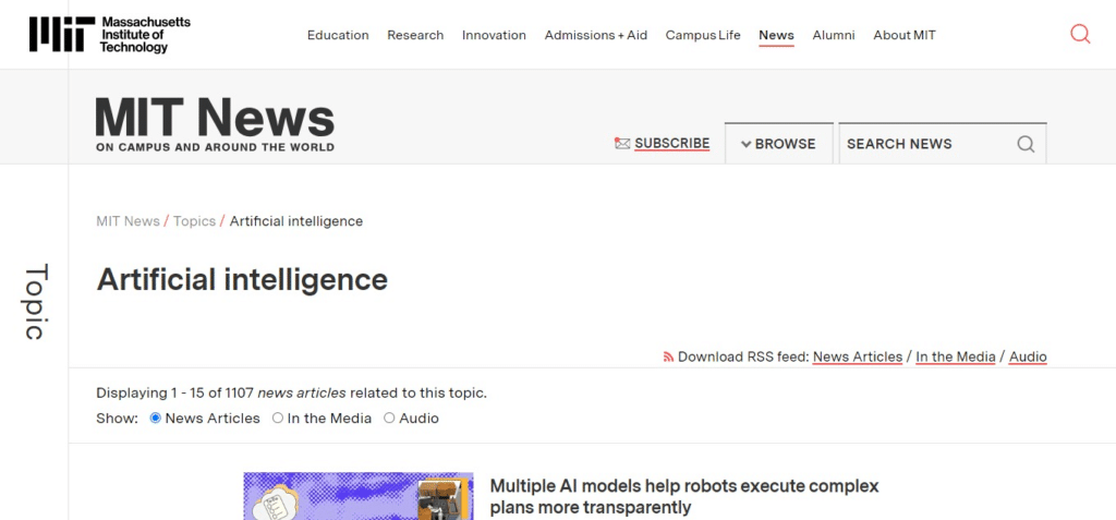 MIT News - Artificial intelligence