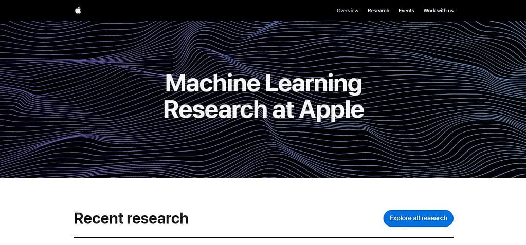Apple Machine Learning Research