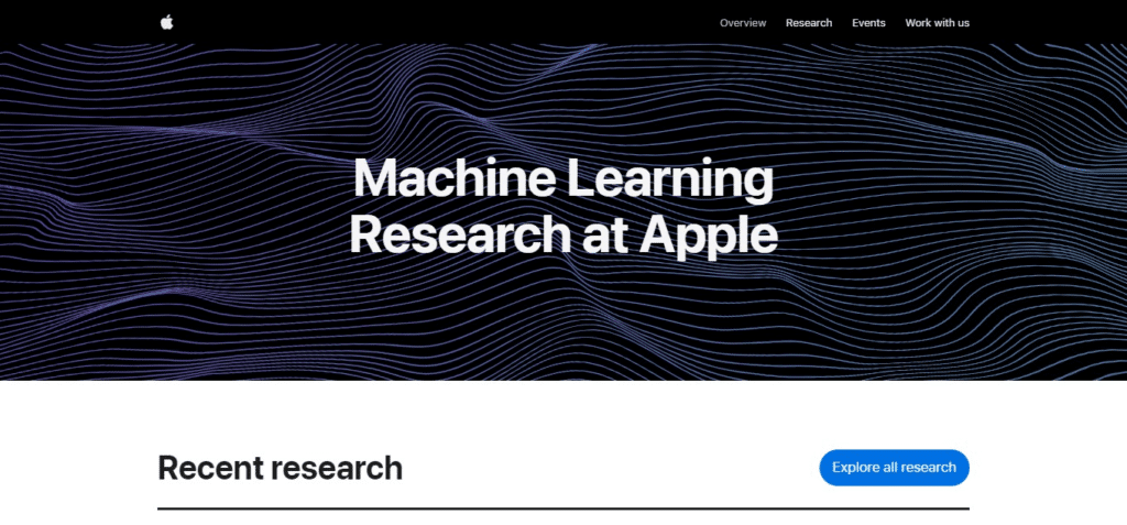 Apple Machine Learning Research