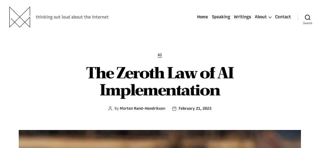 Zeroth Principles of AI
