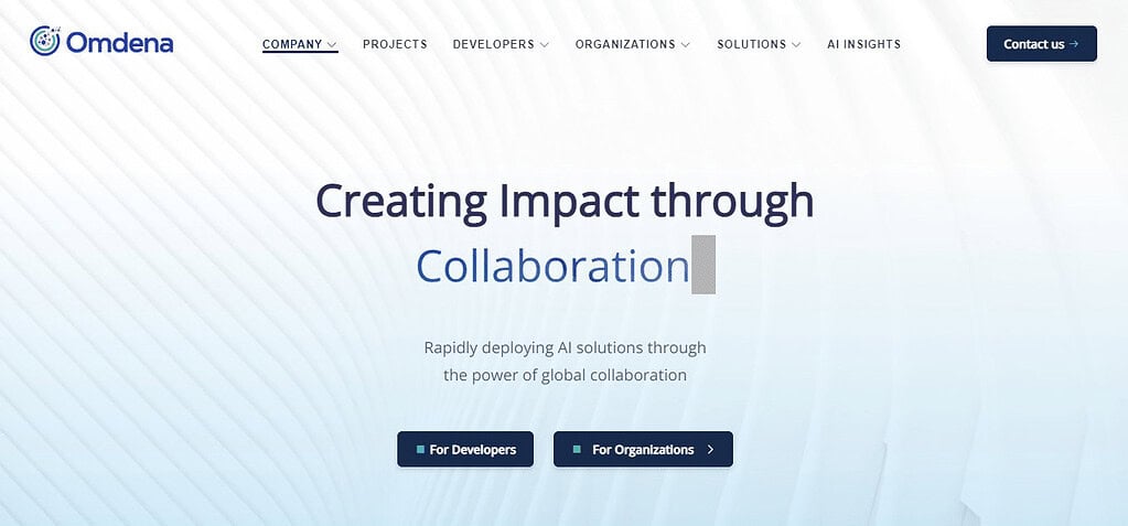 Omdena (Best Ai News Blogs)