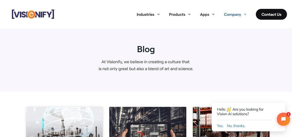 Visionify Blog (Best Ai News Blogs)
