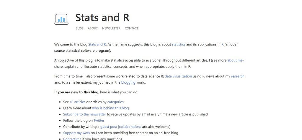 Stats and R