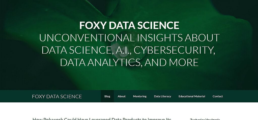 FOXY DATA SCIENCE (Best Ai News Blogs)