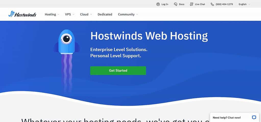 Hostwinds (Best Web Hosting For Ai Business )