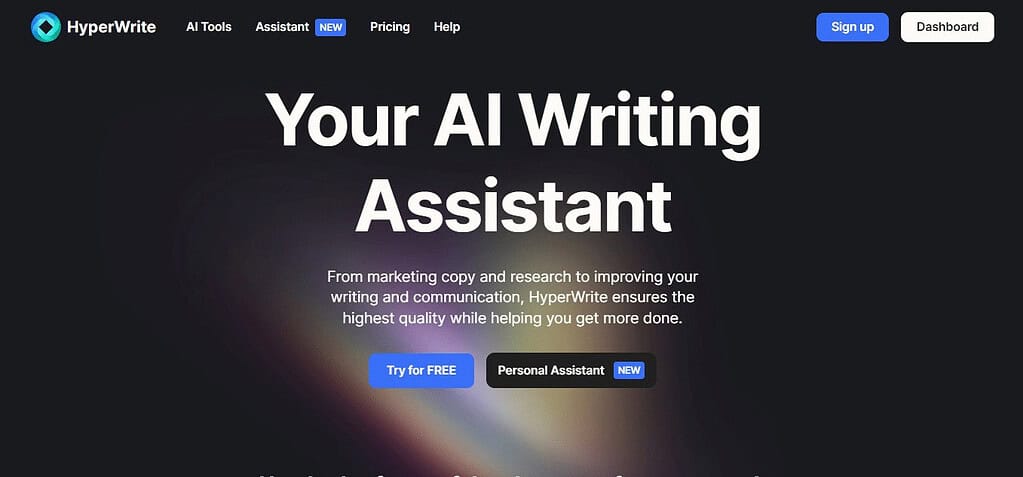 HyperWrite AI (Best Media Kit Generators)