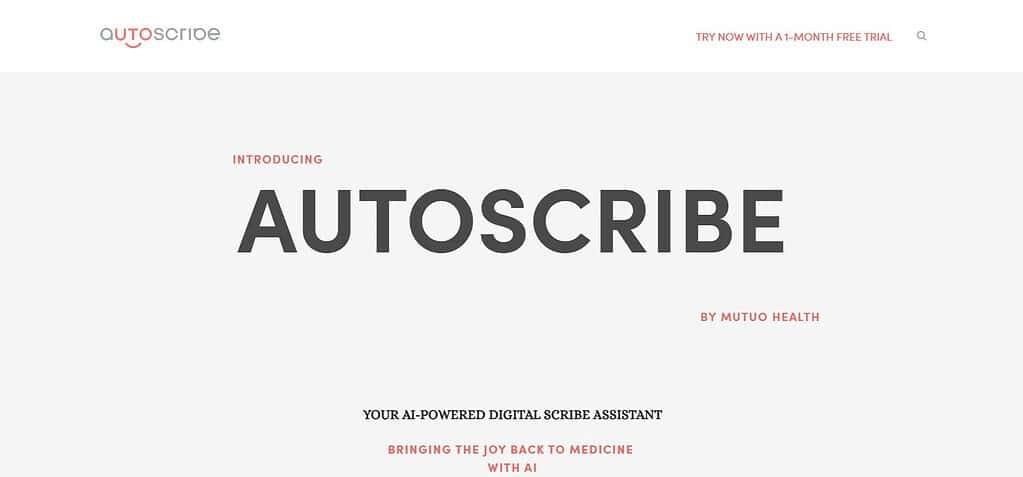 Mutuo Health Solutions (Best AI Medical Scribes)