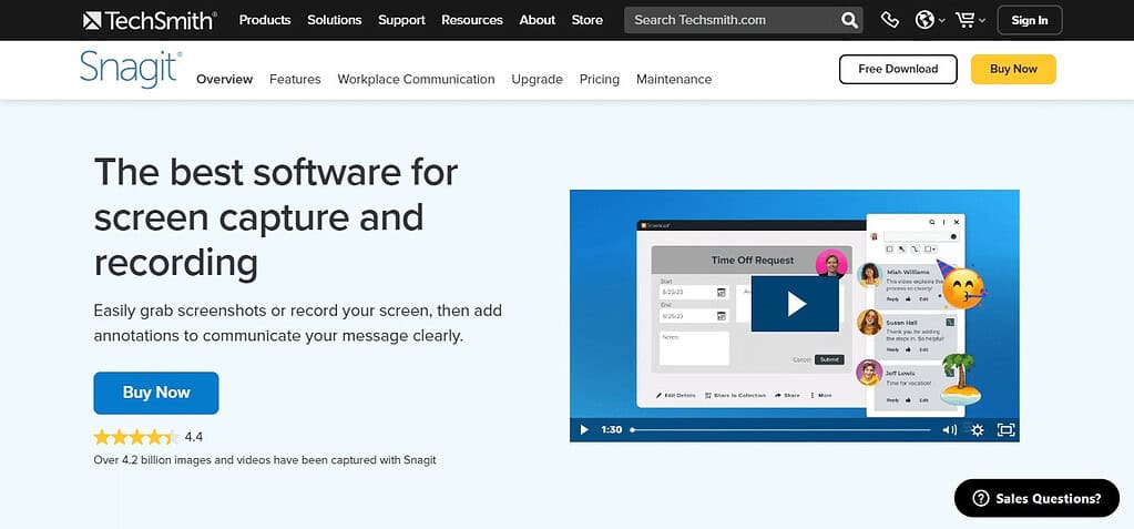 Snagit (Best Screen Recorder Apps for Mac )