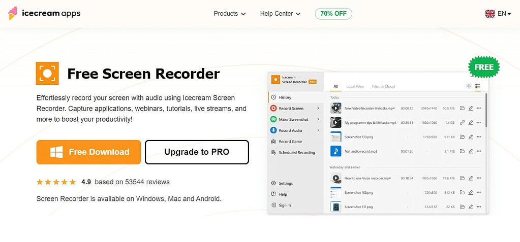 Icecream Screen Recorder (Best Screen Recorder Apps for Mac )