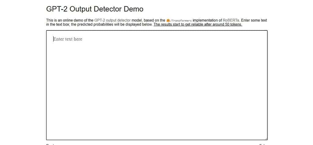 GPT-2 Output Detector