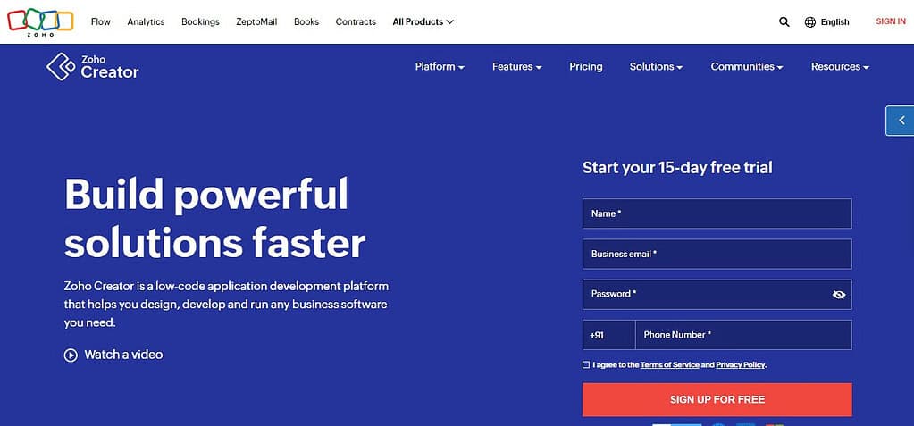 Zoho Creator