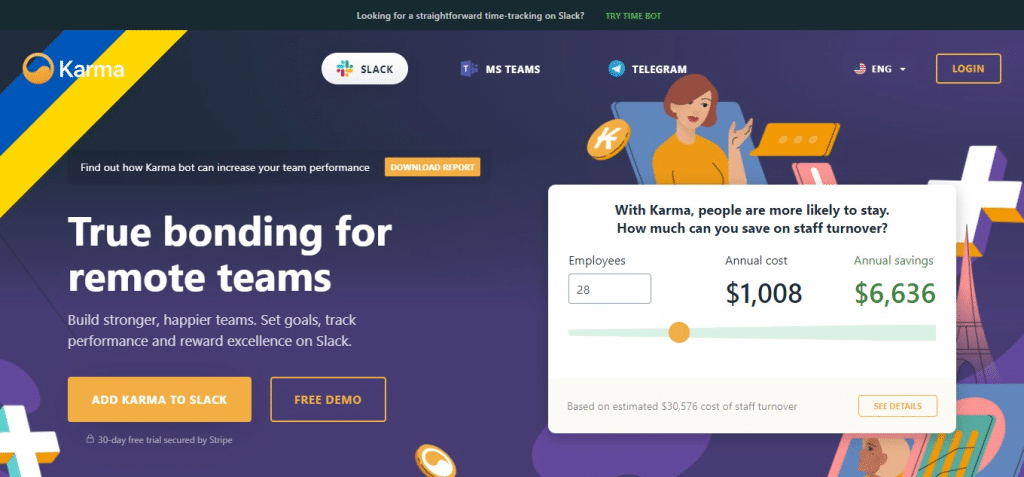 Karma bot (Best Employee Engagement Software )