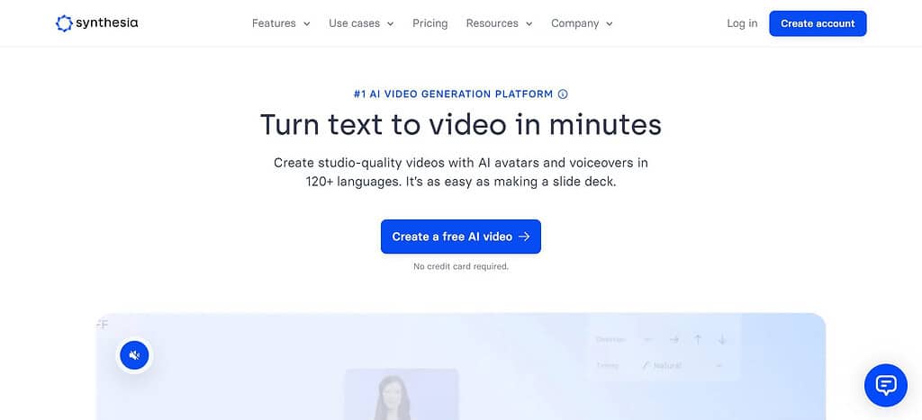 Synthesia (Best Video Software)