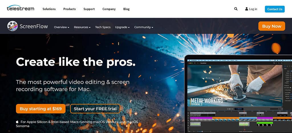 ScreenFlow (Best Video Software)