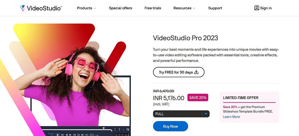 Corel VideoStudio Pro (Best Video Software)