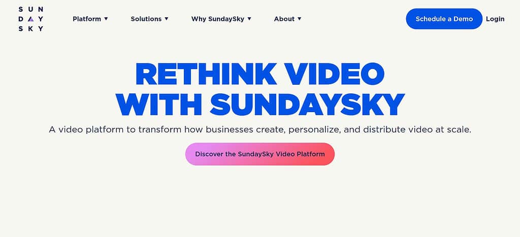 SundaySky Video Platform