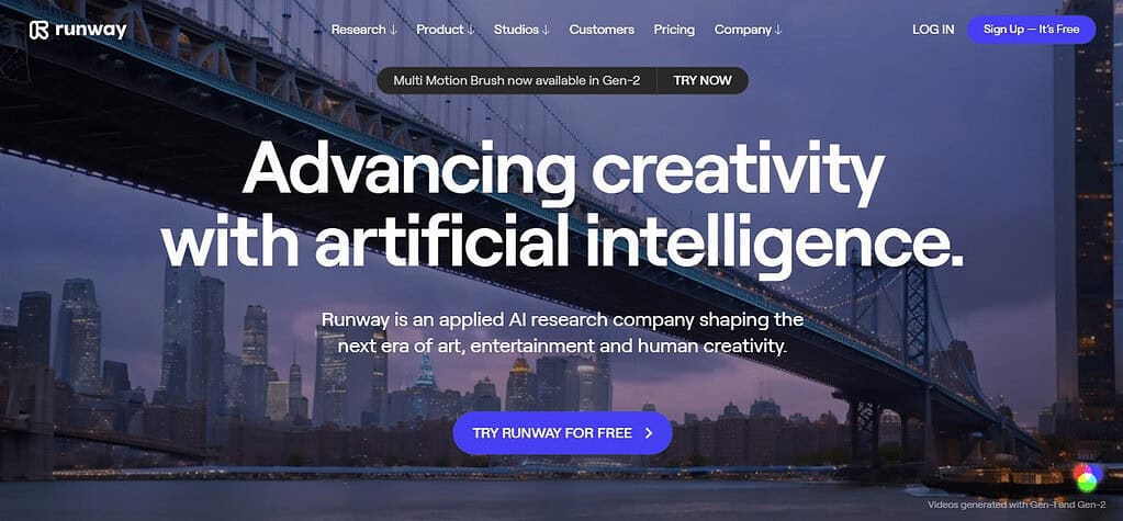 RunwayML (Best Ai Youtube Tools)